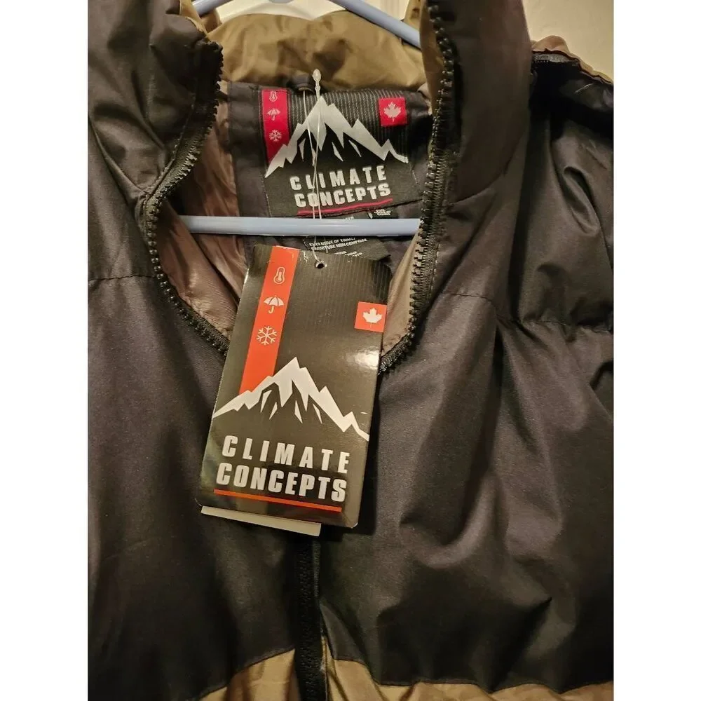 Climate Concepts Worm Puffer Bubble Coat Jacket Parka NWT Size 2XL